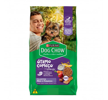 Ração Seca Dog Chow para Cães Filhotes Raças Pequenas - 3kg