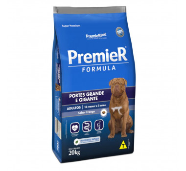 Ração Seca Premier Formula Frango para Cães Adultos Porte Grande e Gigante - 20Kg