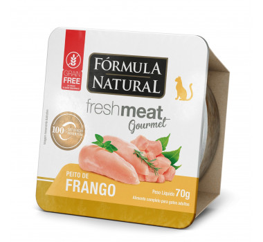 Ração Úmida Fórmula Natural Fresh Meat Gourmet Frango para Gatos - 70g