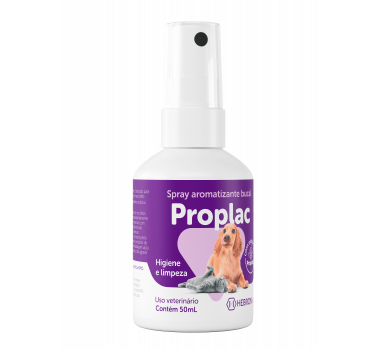 Spray Bucal Proplac Hebron Vet para Cães e Gatos - 50ml 