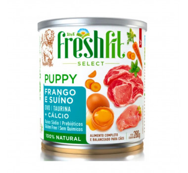 Ração Úmida Lata Fresh Fit Puppy Frango e Suíno para Cães Filhotes - 280g