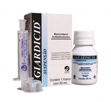 Antibiótico Giardicid Suspensão Cepav para Cães e Gatos - 50ml