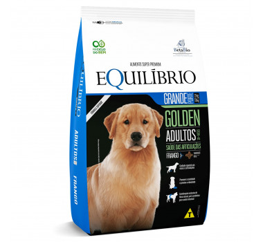 Ração Seca Equilíbrio para Cães Porte Grande Adultos Golden Retriever - 12Kg