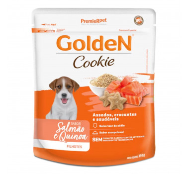 Biscoito Cookie Golden Salmão e Quinoa para Cães Filhotes - 350g