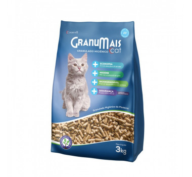 Granulado Higiênico Granumais Cat para Gatos - 3kg