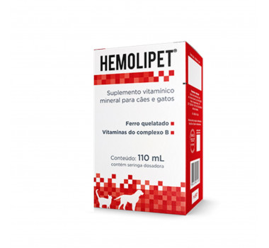Suplemento Vitamínico Hemolipet Avert para Cães e Gatos - 110ml 