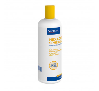 Shampoo Dermatológico Hexadene Spherulites Virbac para Cães e Gatos - 500ml