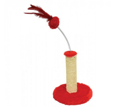 Brinquedo Arranhador Plataforma Lisa P São Pet para Gatos - Vermelho