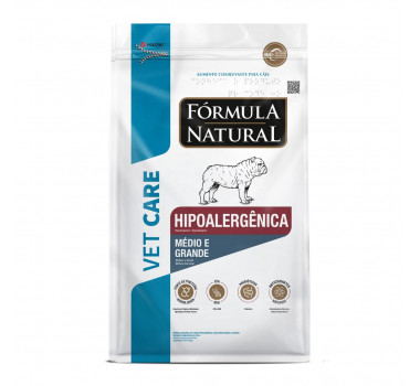 Ração Seca Fórmula Natural Vet Care Hipoalergênica para Cães Porte Médio e Grande - 10,1kg