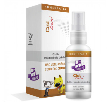 Spray Homeopático Cist Control Homeopet RealH para Cães e Gatos - 30ml
