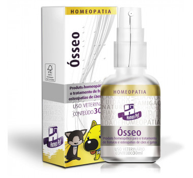 Spray Homeopático Osseo Homeopet RealH para Cães e Gatos - 30ml