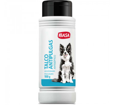 Talco Antipulgas Ibasa para Cães e Gatos - 100g