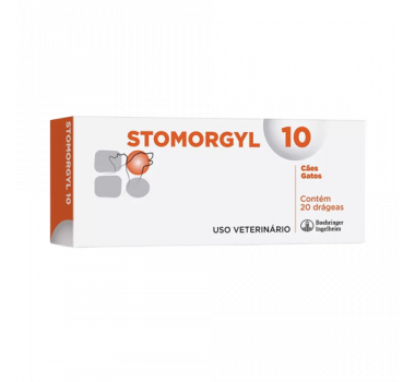Antibiótico Stomorgyl 10 para Cães e Gatos - 20 Comprimidos