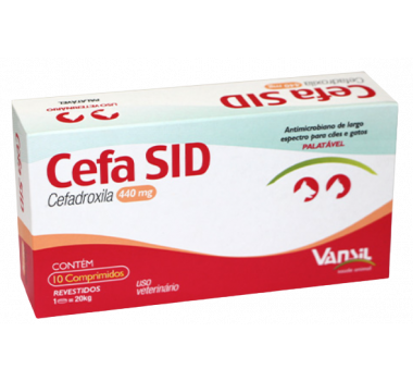 Antimicrobiano Cefa Sid 440mg Vansil 10 comprimidos