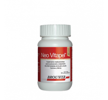 Suplemento Neo Vitapel Brouwer para Cães e Gatos - 30 comprimidos