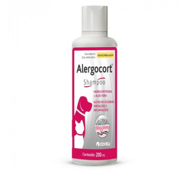 Shampoo Antialérgico Alergocort Coveli para Cães e Gatos - 200ml