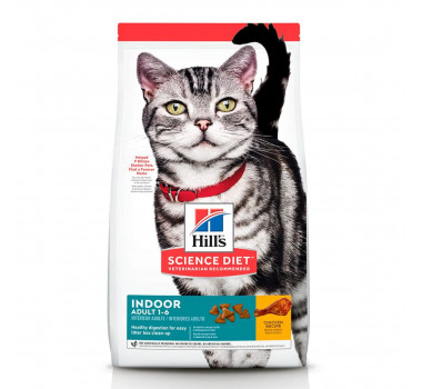 Ração Seca Hills Science Diet Indoor para Gatos Adultos - 1,58kg