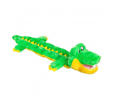 Brinquedo Pelúcia Mordedor Jacaré Multi Squeaker Jambo para Cães
