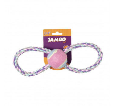 Brinquedo Mordedor Corda 8 Bola Pastel Jambo para Cães