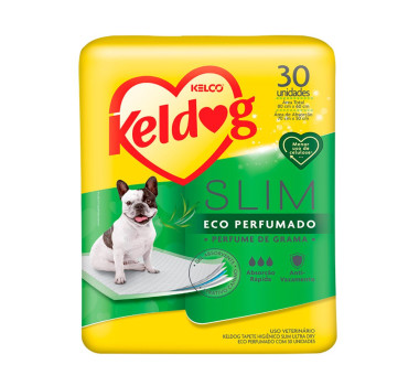 Tapete Higiênico Keldog Slim Eco Perfumado  Kelco para Cães 80x60cm - 30 unidades
