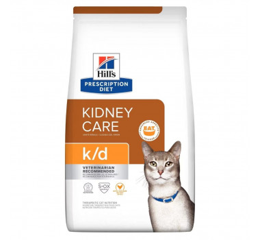 Ração Seca Hills Prescription Diet K/D Kidney Care para Gatos - 1,81kg