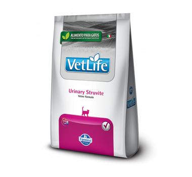 Ração Seca Vet Life Urinary Struvite Farmina para Gatos Adultos - 7,5Kg