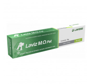 Suplemento Vitamínico Mineral Laviz M.O. Pet Lavizoo para Cães e Gatos - 30g