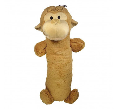 Brinquedo Pelúcia Mordedor Macaco Fleece Grande Jambo para Cães - Bege