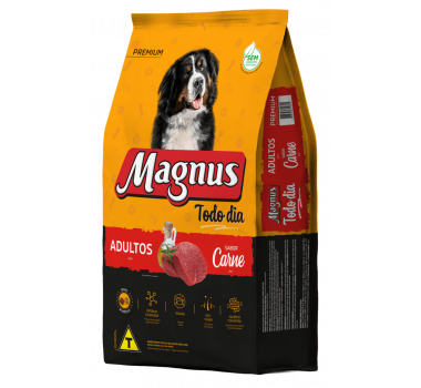 Ração Seca Magnus Premium Todo Dia Cães Adultos Sabor Carne - 20kg