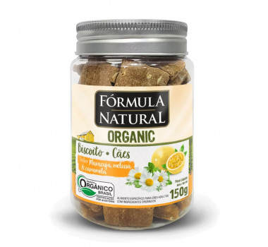 Biscoito Fórmula Natural Organic Maracujá, Melissa e Camomila para Cães Adultos - 150g