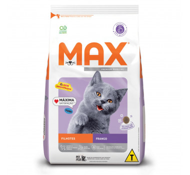 Ração Seca Max Cat Frango para Gatos Filhotes - 1kg