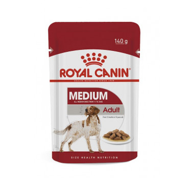 Ração Úmida Sachê Royal Canin Medium Adult para Cães Adultos Porte Médio - 140g