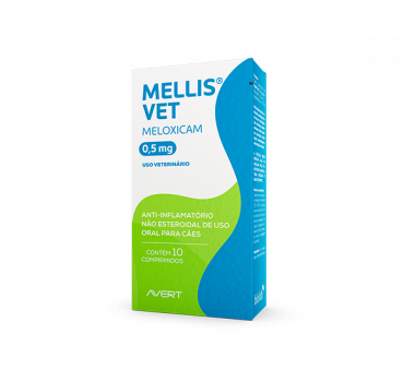 Anti-Inflamatório Mellis Vet 0,5mg Avert para Cães - 10 comprimidos
