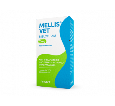 Anti-Inflamatório Mellis Vet 2mg Avert para Cães - 10 comprimidos
