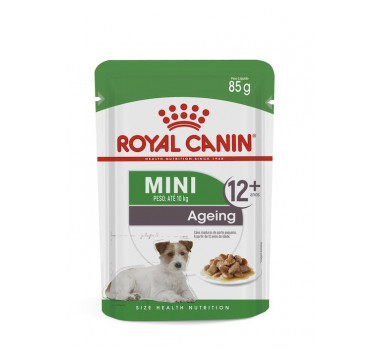Ração Úmida Sachê Royal Canin Mini Ageing 12+ para Cães Idosos Porte Pequeno - 85g