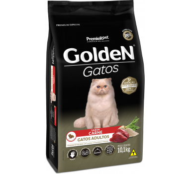 Ração Seca Golden para Gatos Adultos Carne - 10,1kg