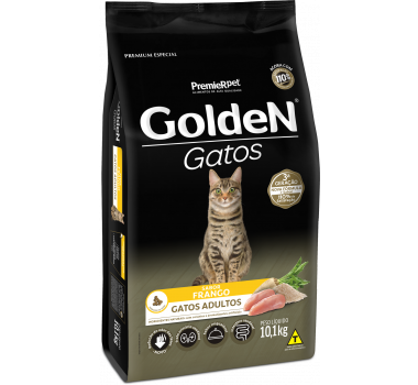 Ração Seca Golden para Gatos Adultos Frango - 10,1kg