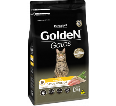 Ração Seca Golden para Gatos Adultos Frango - 1kg