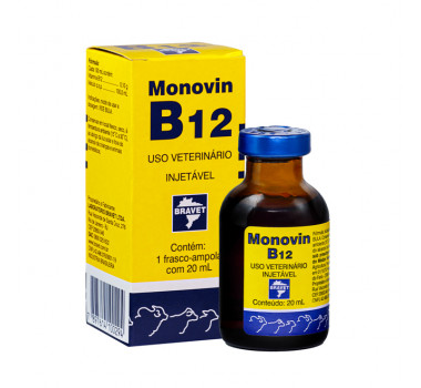 Suplemento Monovin B12 Injetável Bravet - 20ml 