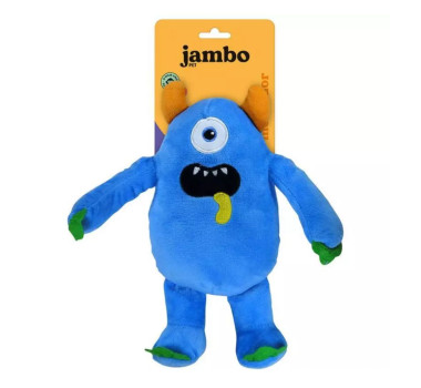 Brinquedo Pelúcia Mordedor Galaxia Monstro Jambo para Cães - Azul