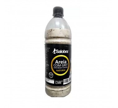 Areia com Grit Aromatizada Natural Salobra para Pássaros - 1,5kg