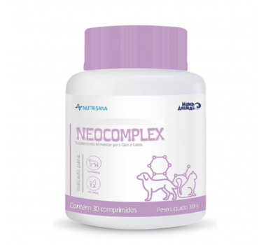 Suplemento Nutrisana Neocomplex Mundo Animal para Cães - 30 comprimidos