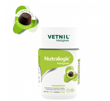 Suplemento Vitamínico Nutralogic Mastigáveis Vetnil para Cães e Gatos - 60 comprimidos
