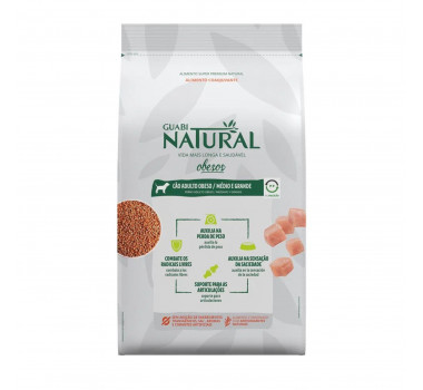 Ração Seca Guabi Natural para Cães Obesos Raças Médias e Grandes - 10,1kg