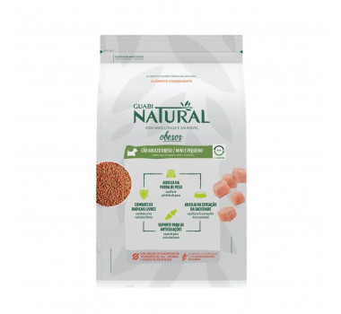 Ração Seca Guabi Natural para Cães Adultos Obesos Raças Mini e Pequenas  - 1,5kg