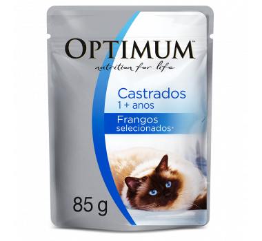 Ração Úmida Sachê Optimum Frango Mars para Gatos Castrados - 85g