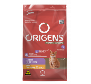 Ração Seca Origens para Gatos Filhotes Sabor Frango e Cereais - 3kg