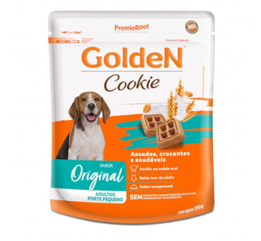 Biscoito Cookie Golden para Cães Adultos Porte Pequeno - 350g
