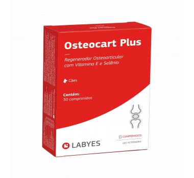 Regenerador Osteocart Plus Labyes para Cães - 30 comprimidos 