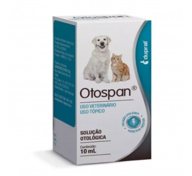 Solução Otológica Otospan Duprat para Cães e Gatos - 10ml